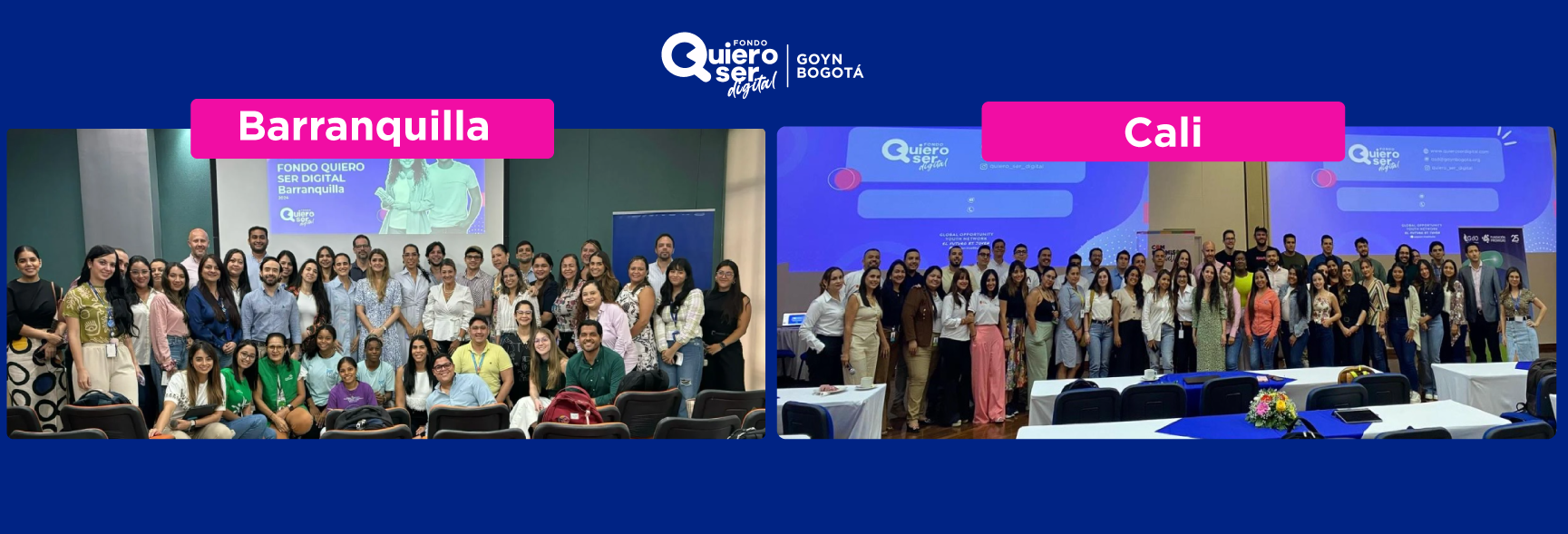 Portada del artículo: El Fondo Quiero Ser Digital expande su alcance a Cali y Barranquilla para apoyar a los jóvenes en el sector digital.